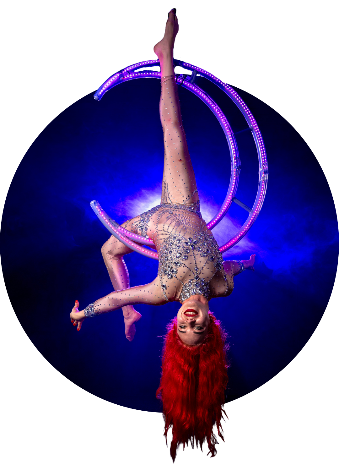 Led Moon - published Neon Circus performance
