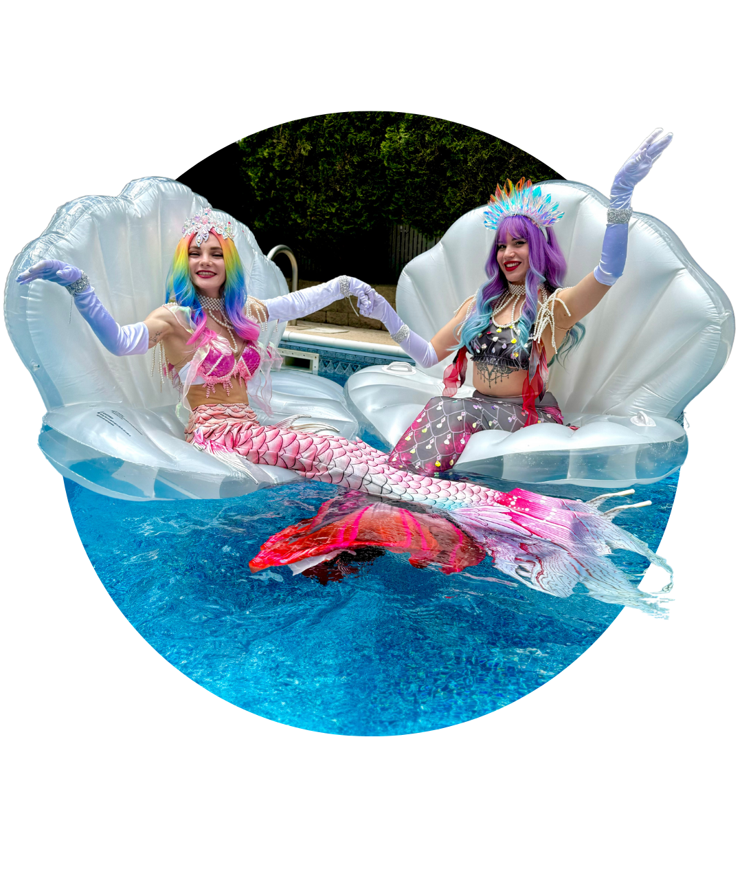 Live Mermaids - published Neon Circus performance